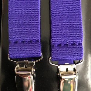 Purple Adult Fit All Adjustable Suspenders